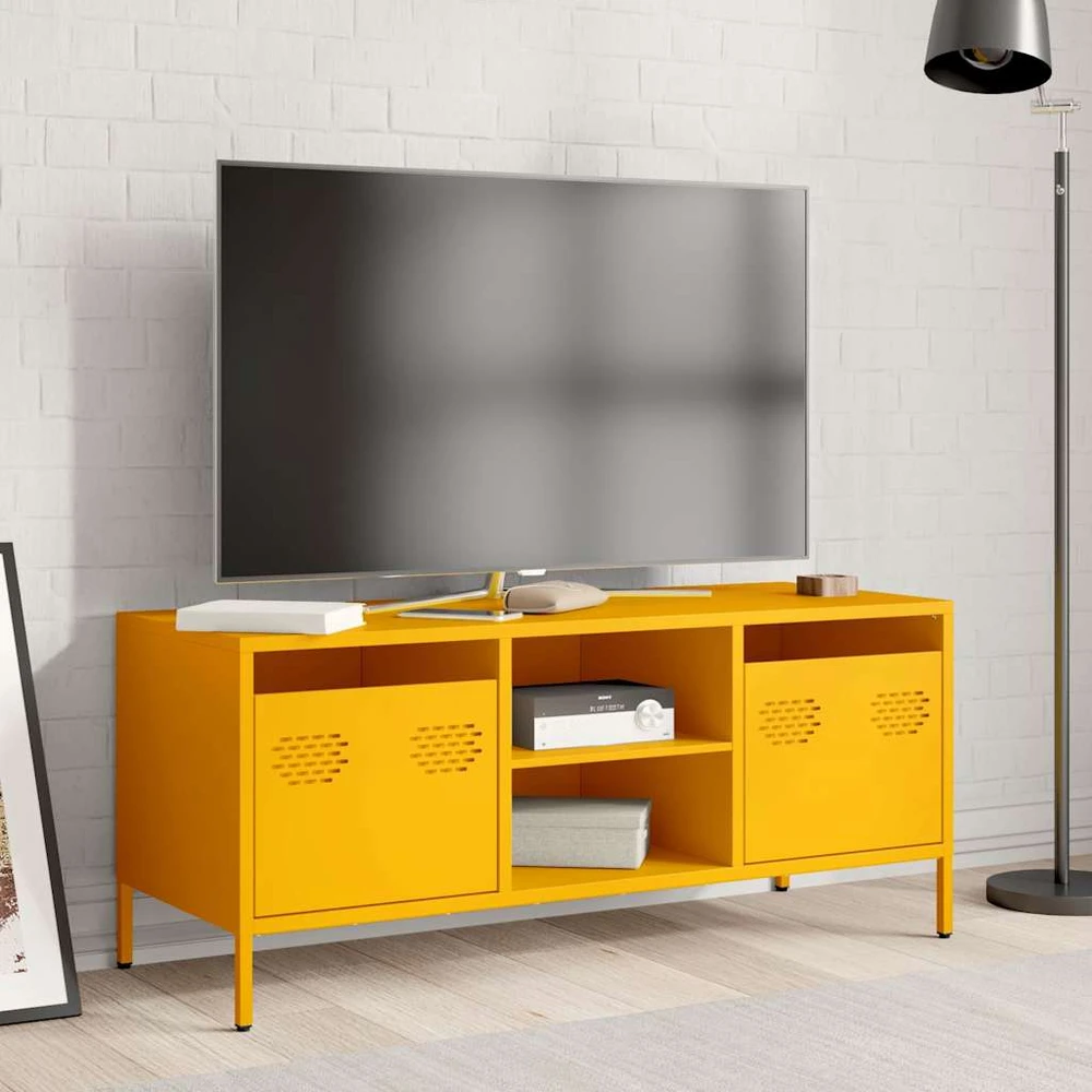 TV staliukas Televizoriaus spintelė, garstyčių, 101,5x39x43,5cm, plienas
