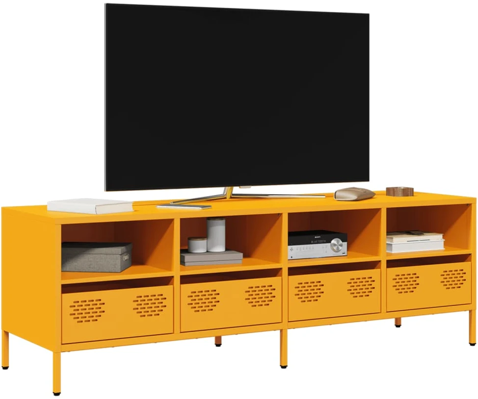 TV staliukas Televizoriaus spintelė, garstyčių, 135x39x43,5cm, plienas