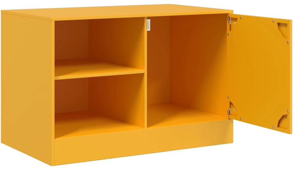 TV staliukas Televizoriaus spintelė, garstyčių geltona, 67x39x44cm, plienas