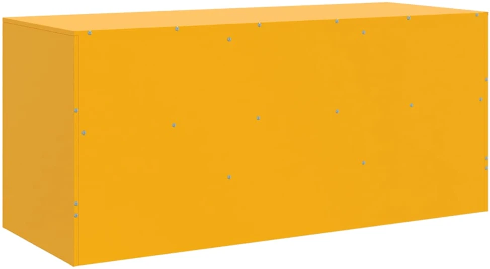 TV staliukas Televizoriaus spintelė, garstyčių geltona, 99x39x44cm, plienas