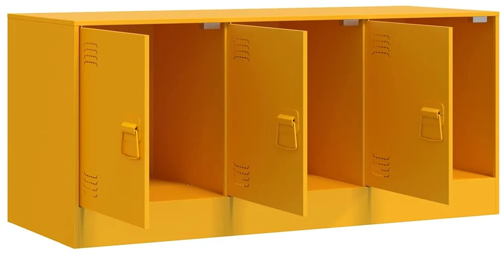 TV staliukas Televizoriaus spintelė, garstyčių geltona, 99x39x44cm, plienas