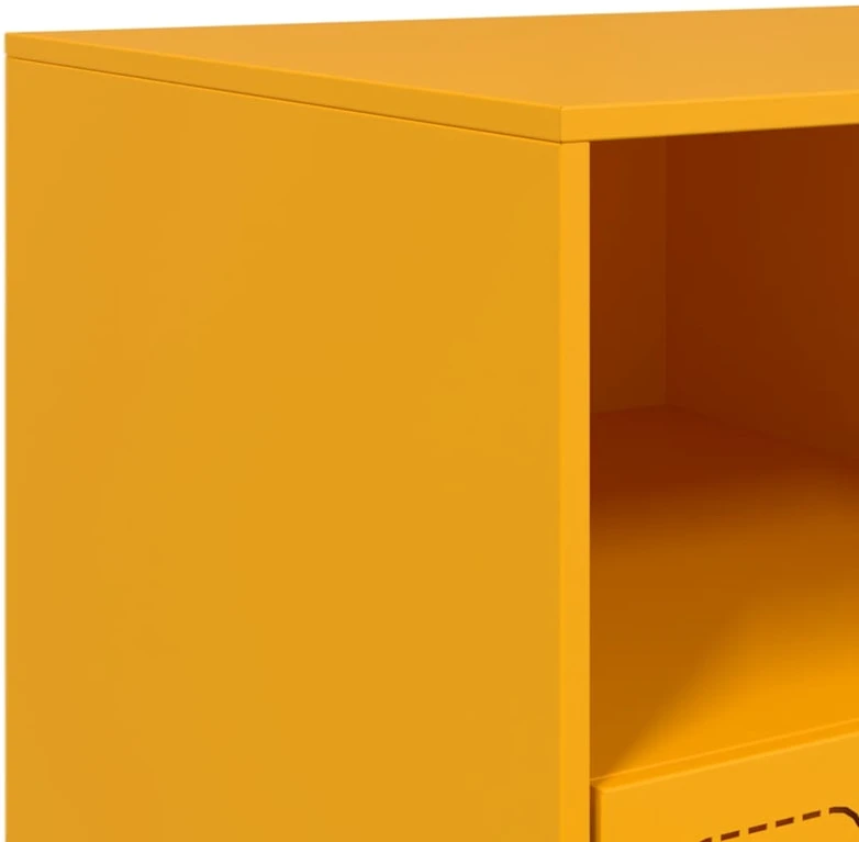 TV staliukas Televizoriaus spintelė, garstyčių geltona, 99x39x44cm, plienas