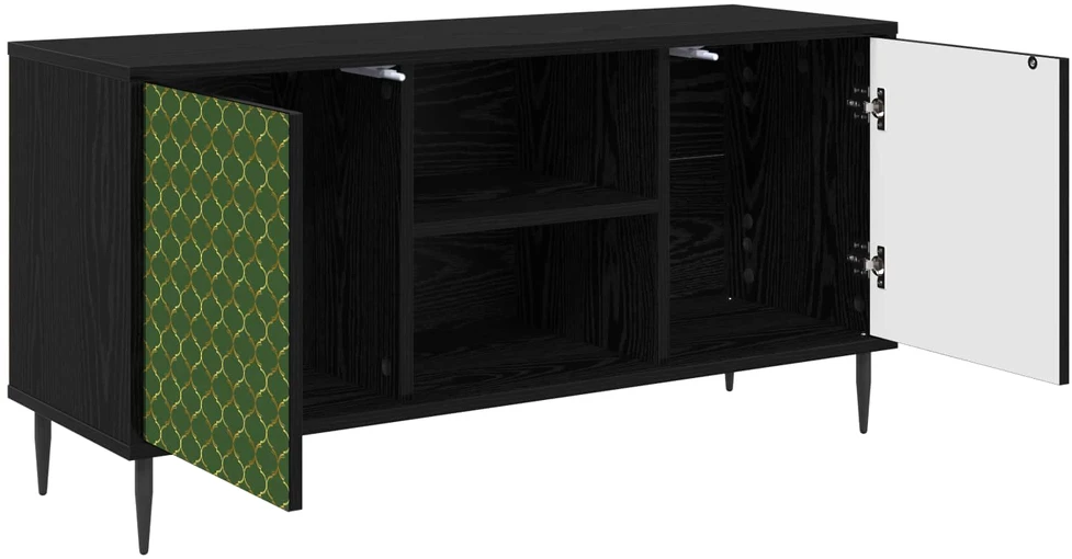 TV staliukas Televizoriaus spintelė GELEEN 102 x 33 x 51 cm Juodojo ąžuolo