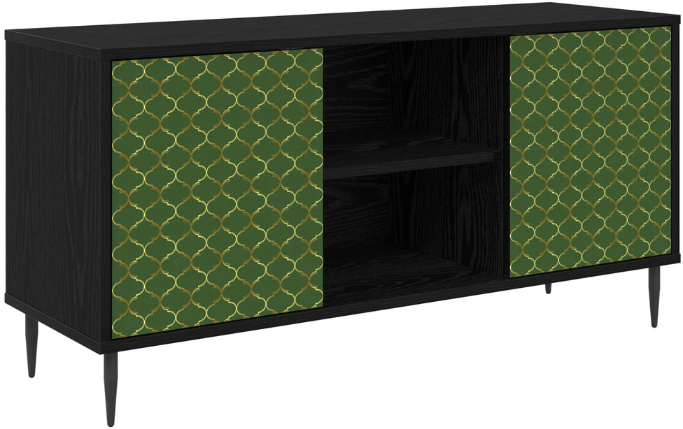 TV staliukas Televizoriaus spintelė GELEEN 102 x 33 x 51 cm Juodojo ąžuolo