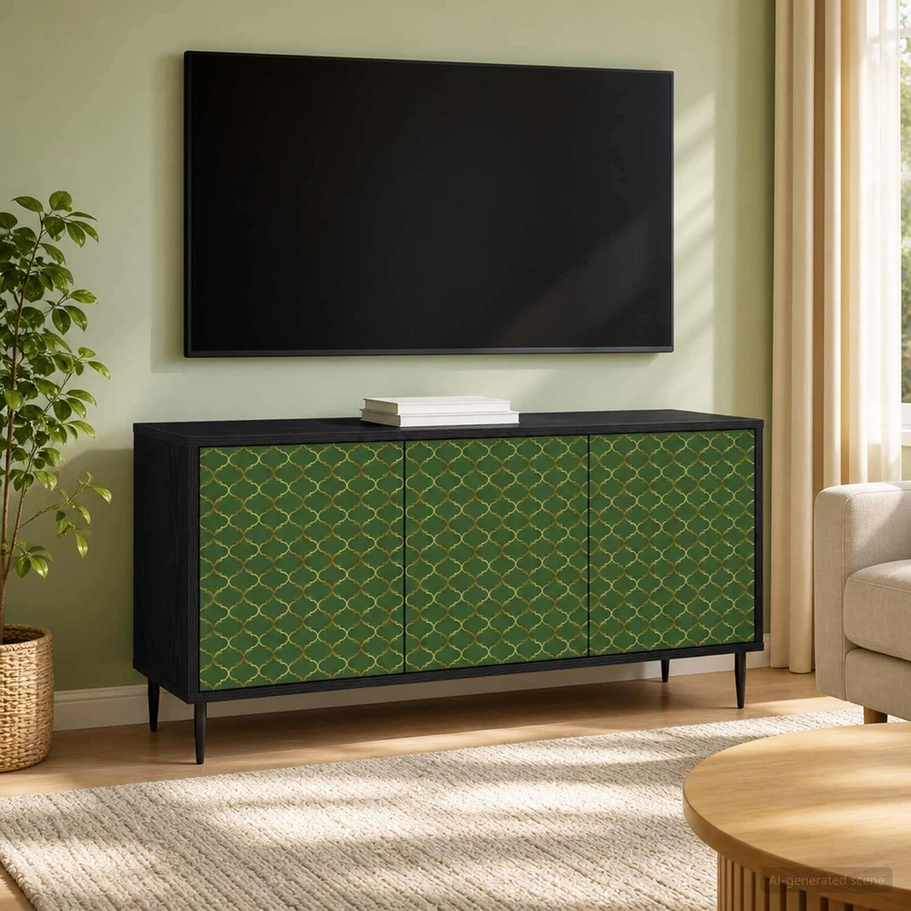 TV staliukas Televizoriaus spintelė GELEEN 102 x 33 x 51 cm Juodojo ąžuolo