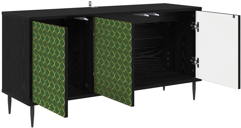 TV staliukas Televizoriaus spintelė GELEEN 102 x 33 x 51 cm Juodojo ąžuolo