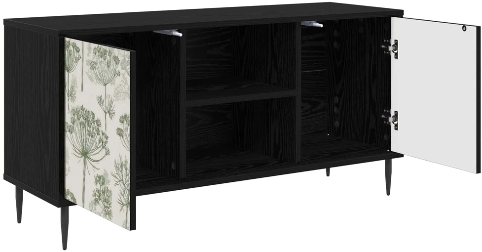 TV staliukas Televizoriaus spintelė GOTHA 102 x 33 x 51 cm Juodojo ąžuolo