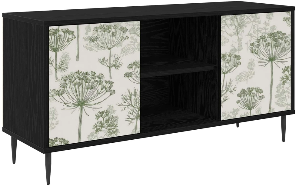 TV staliukas Televizoriaus spintelė GOTHA 102 x 33 x 51 cm Juodojo ąžuolo