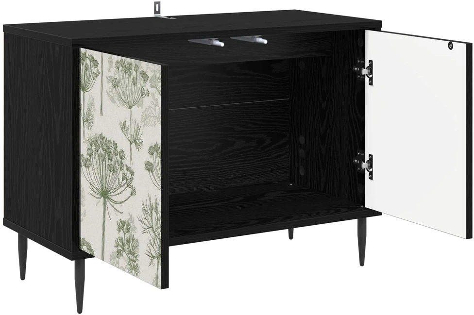 TV staliukas Televizoriaus spintelė GOTHA 69 x 33 x 50,5 cm Juodojo ąžuolo