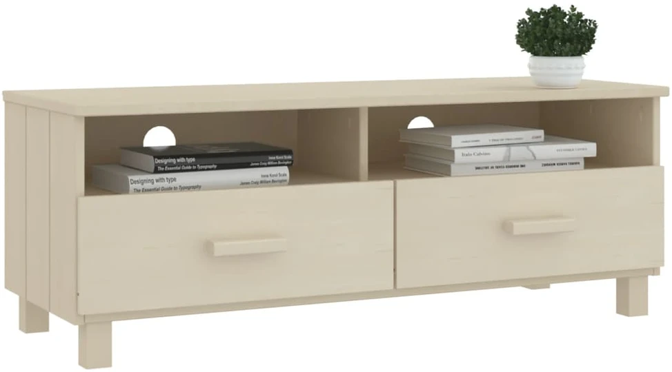 TV staliukas Televizoriaus spintelė HAMAR, medaus ruda, 106x40x40cm, pušis