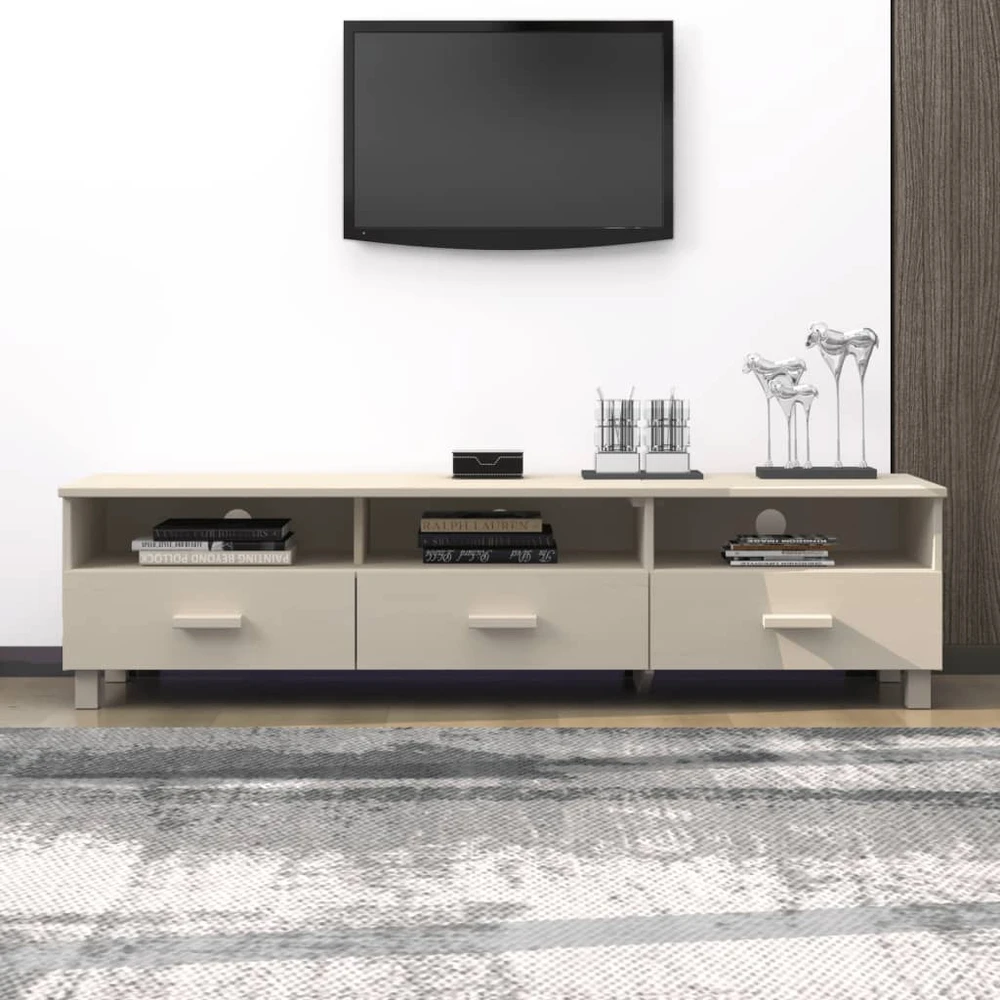 TV staliukas Televizoriaus spintelė HAMAR, medaus ruda, 158x40x40cm, pušis