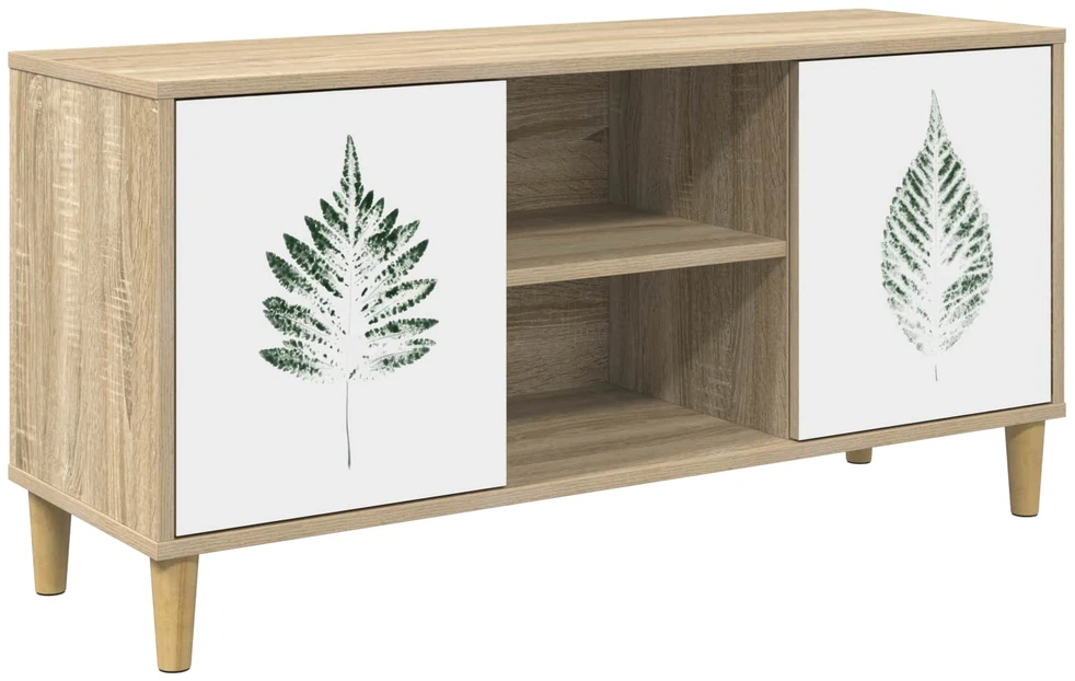 TV staliukas Televizoriaus spintelė HANAU 102 x 33 x 50 cm Sonoma ąžuolo