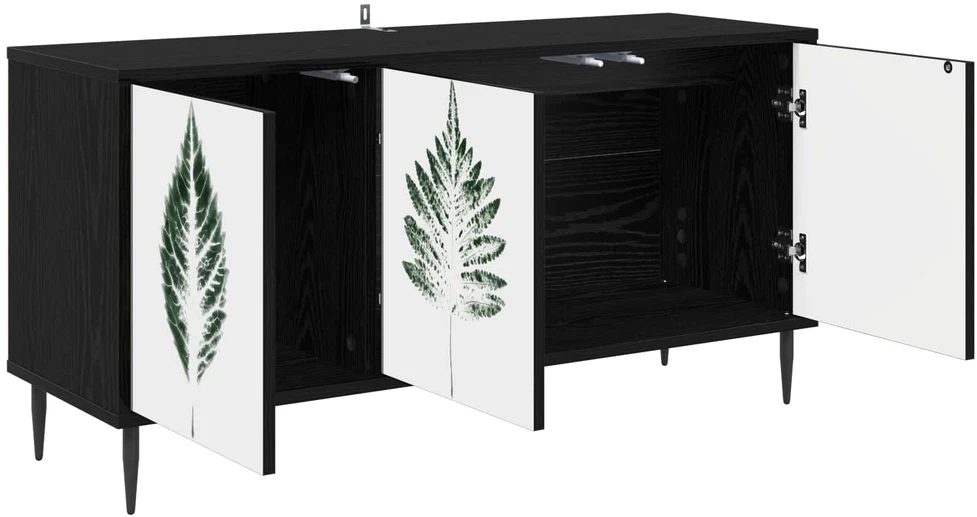 TV staliukas Televizoriaus spintelė HANAU 102 x 33 x 51 cm Juodojo ąžuolo