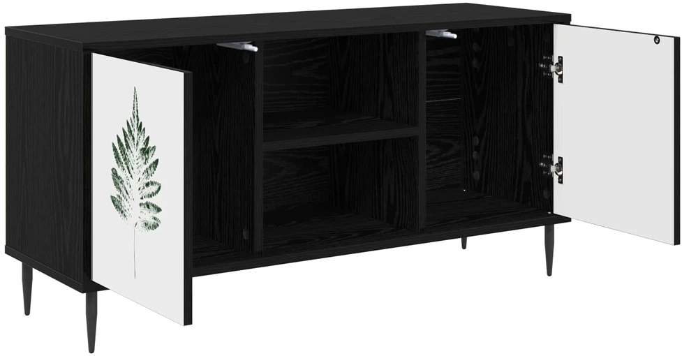 TV staliukas Televizoriaus spintelė HANAU 102 x 33 x 51 cm Juodojo ąžuolo