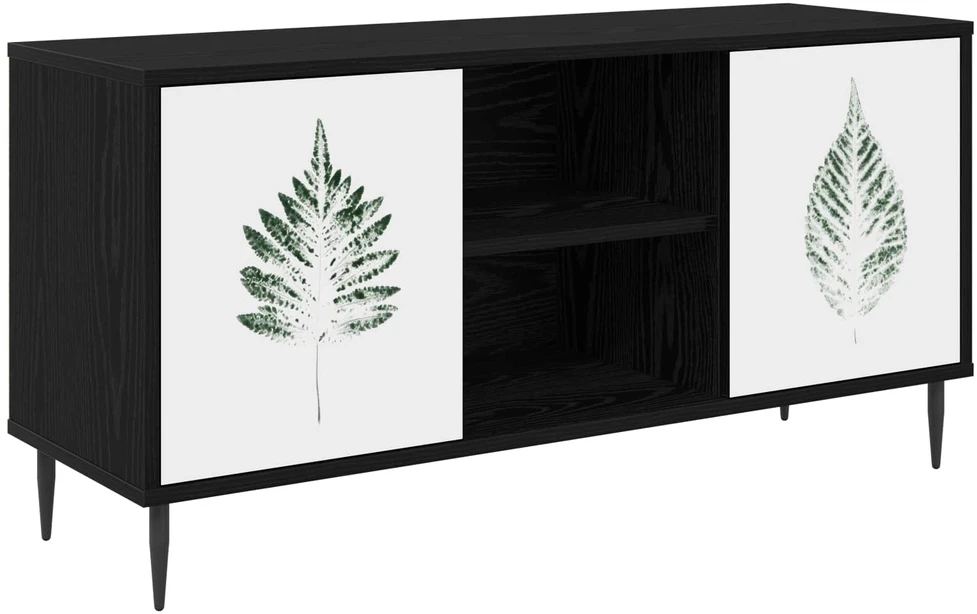 TV staliukas Televizoriaus spintelė HANAU 102 x 33 x 51 cm Juodojo ąžuolo