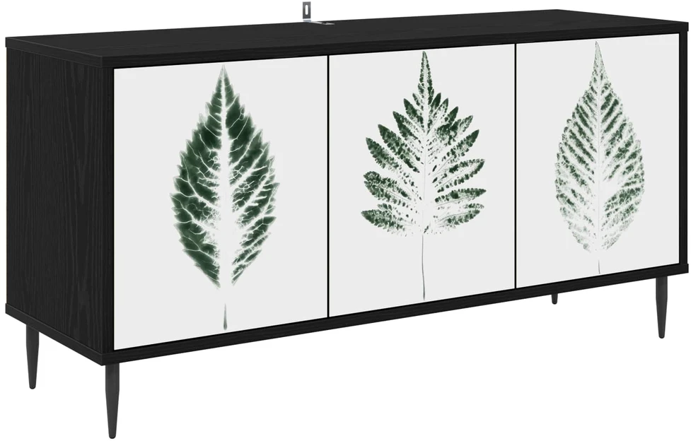 TV staliukas Televizoriaus spintelė HANAU 102 x 33 x 51 cm Juodojo ąžuolo