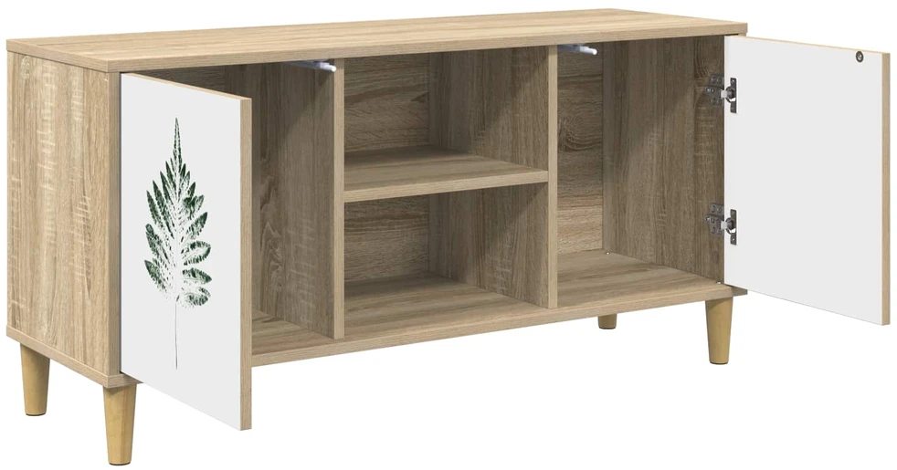TV staliukas Televizoriaus spintelė HANAU 102 x 33 x 50 cm Sonoma ąžuolo