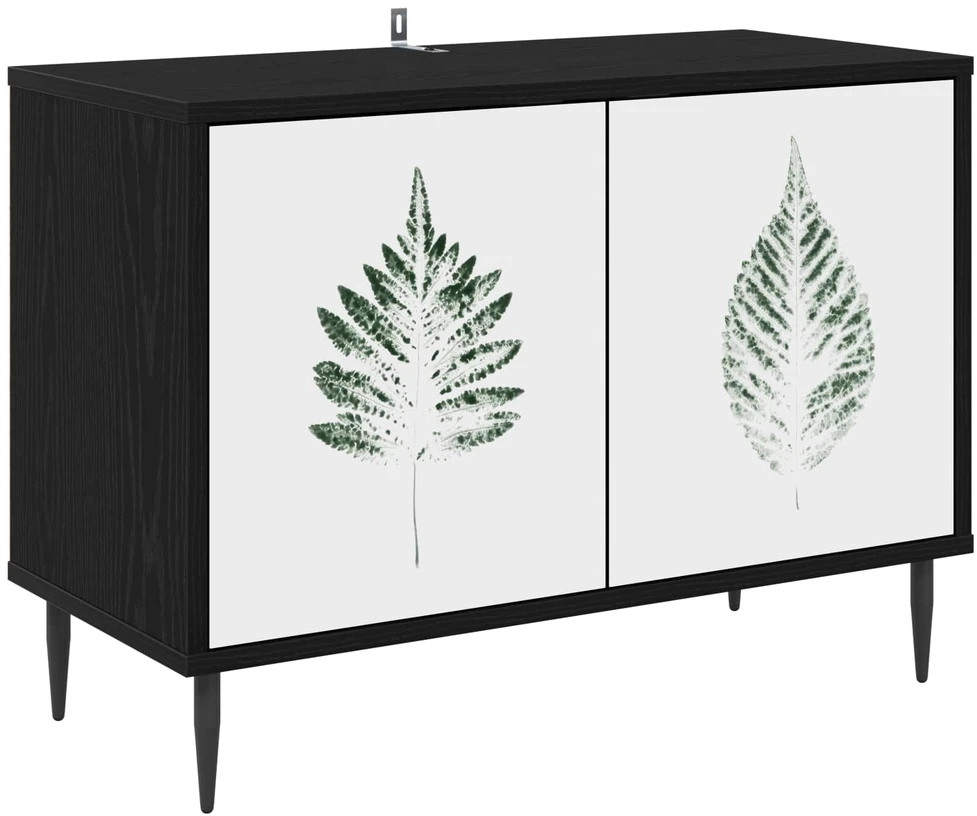 TV staliukas Televizoriaus spintelė HANAU 69 x 33 x 50,5 cm Juodojo ąžuolo