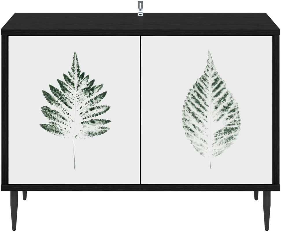 TV staliukas Televizoriaus spintelė HANAU 69 x 33 x 50,5 cm Juodojo ąžuolo