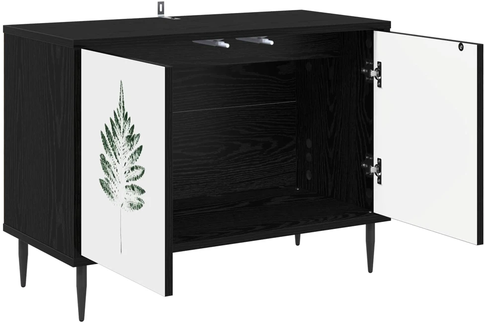 TV staliukas Televizoriaus spintelė HANAU 69 x 33 x 50,5 cm Juodojo ąžuolo