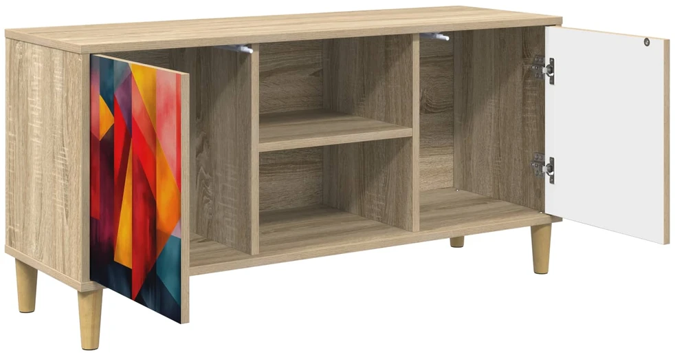 TV staliukas Televizoriaus spintelė HEESCH 102 x 33 x 50 cm Sonoma ąžuolo