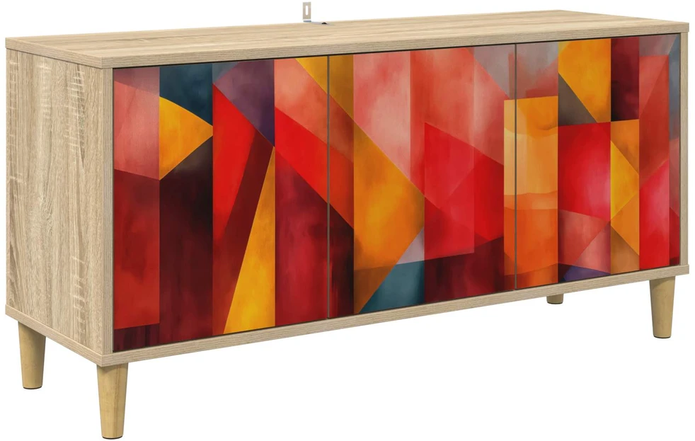 TV staliukas Televizoriaus spintelė HEESCH 102 x 33 x 50 cm Sonoma ąžuolo