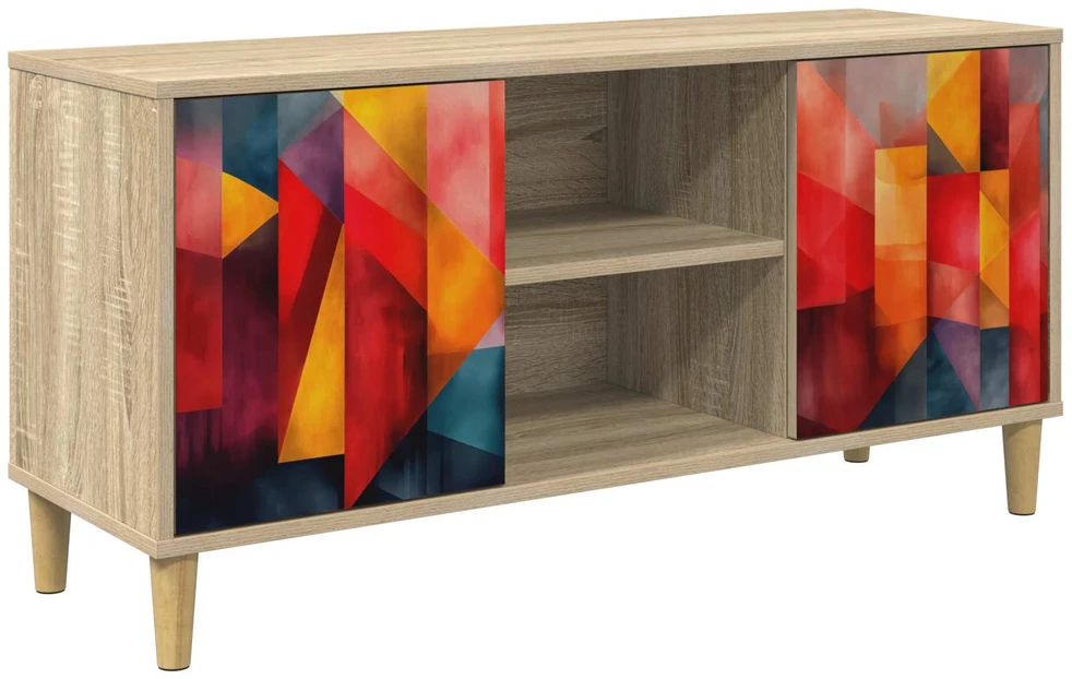 TV staliukas Televizoriaus spintelė HEESCH 102 x 33 x 50 cm Sonoma ąžuolo