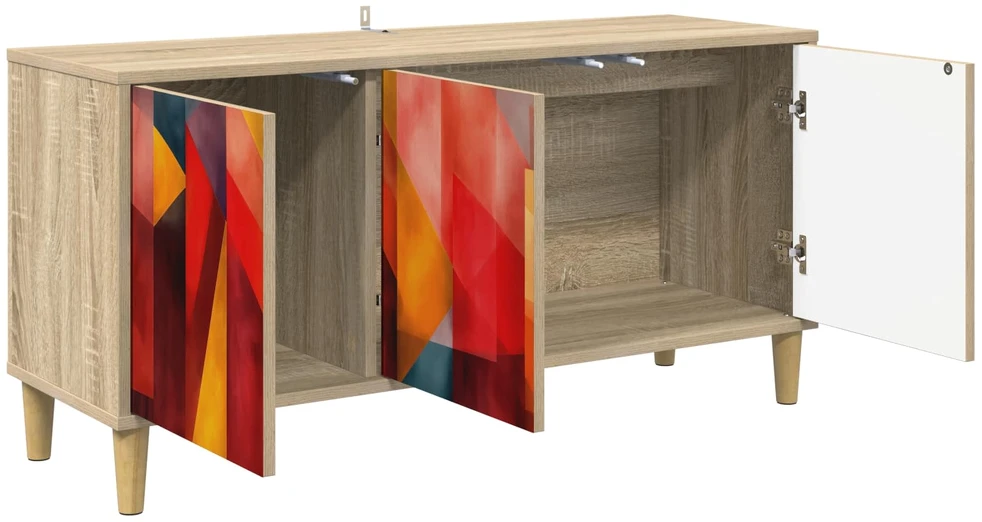 TV staliukas Televizoriaus spintelė HEESCH 102 x 33 x 50 cm Sonoma ąžuolo