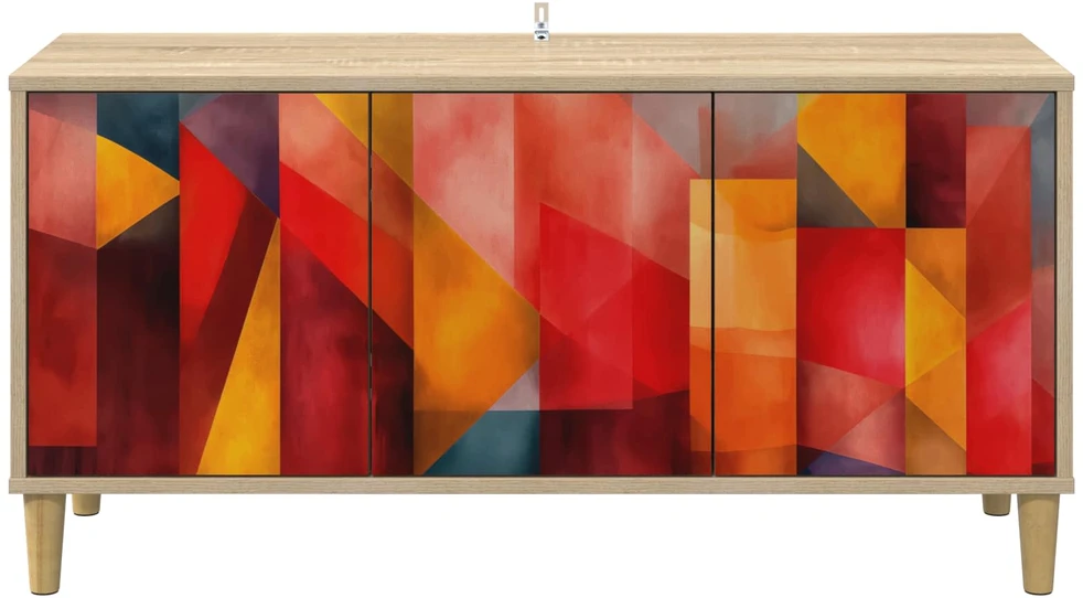 TV staliukas Televizoriaus spintelė HEESCH 102 x 33 x 50 cm Sonoma ąžuolo