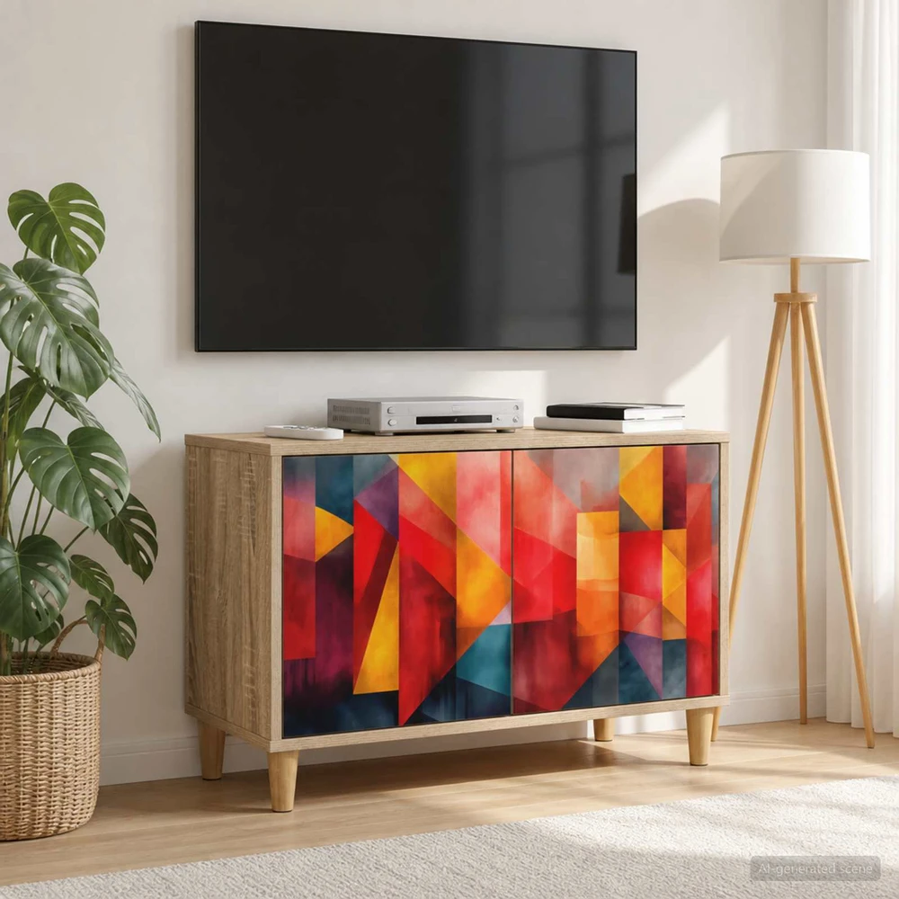 TV staliukas Televizoriaus spintelė HEESCH 69 x 33 x 50 cm Sonoma ąžuolo