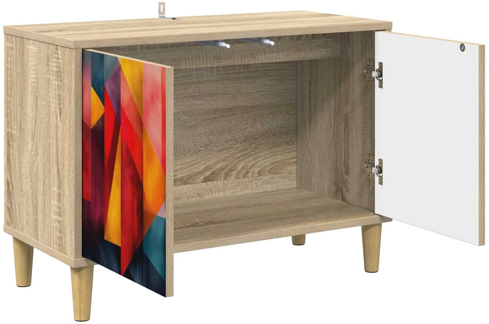 TV staliukas Televizoriaus spintelė HEESCH 69 x 33 x 50 cm Sonoma ąžuolo
