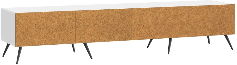 TV staliukas Televizoriaus spintelė Itin blizgi balta 147 x 34,5 x 30 cm