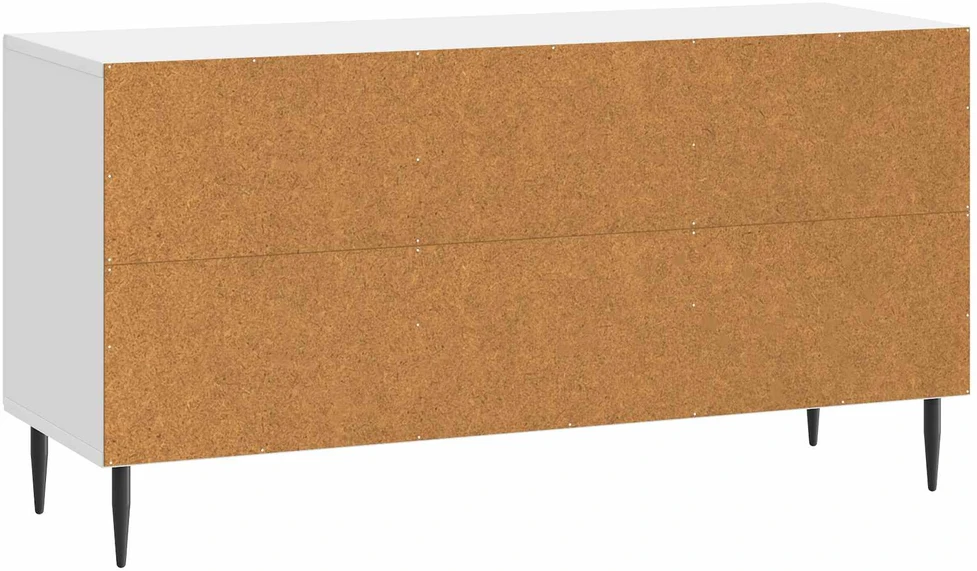TV staliukas Televizoriaus spintelė Itin blizgi balta 99 x 34,5 x 50 cm
