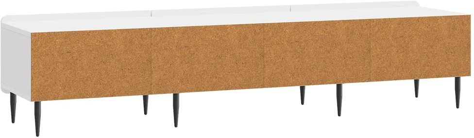 TV staliukas Televizoriaus spintelė Itin blizgi balta 147 x 34,5 x 32 cm