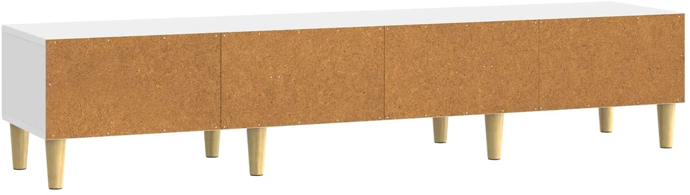 TV staliukas Televizoriaus spintelė Itin blizgi balta 147 x 34,5 x 30 cm