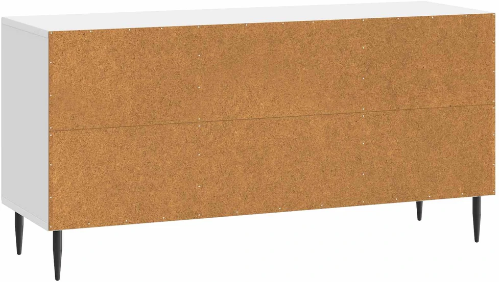 TV staliukas Televizoriaus spintelė Itin blizgi balta 102 x 34,5 x 50 cm