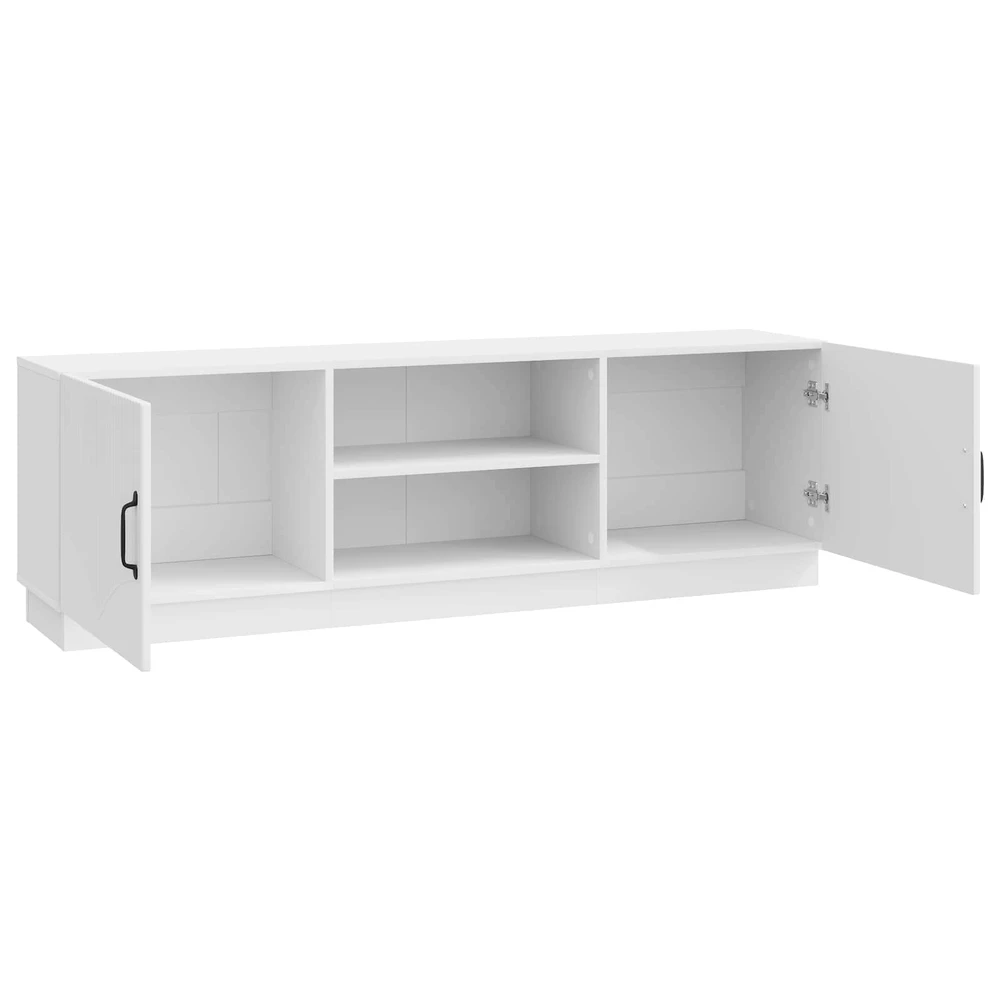 TV staliukas Televizoriaus spintelė Itin blizgi balta 150 x 31 x 47 cm
