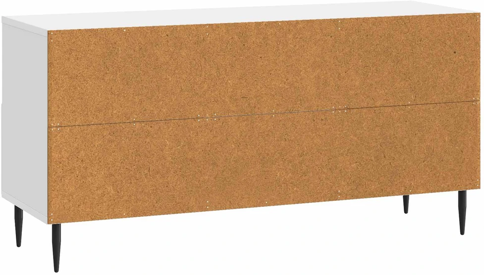 TV staliukas Televizoriaus spintelė Itin blizgi balta 102 x 34,5 x 50 cm