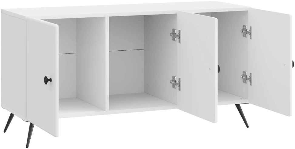 TV staliukas Televizoriaus spintelė Itin blizgi balta 99 x 34,5 x 50 cm