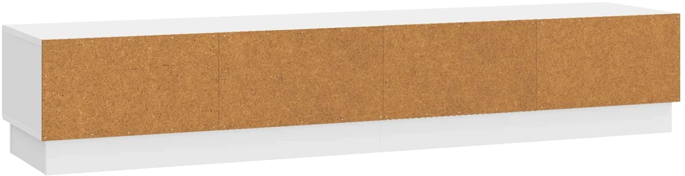TV staliukas Televizoriaus spintelė Itin blizgi balta 147 x 34,5 x 27 cm
