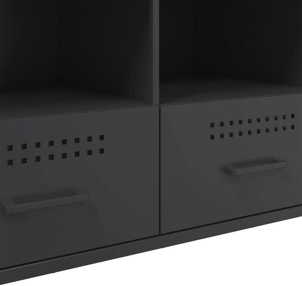 TV staliukas Televizoriaus spintelė, juoda, 100,5x39x50,5cm, plienas