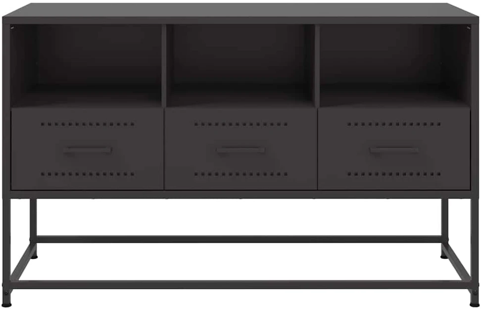 TV staliukas Televizoriaus spintelė, juoda, 100,5x39x60,5cm, plienas