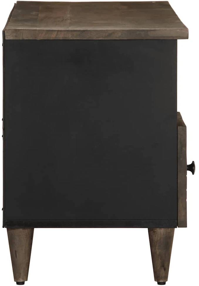 TV staliukas Televizoriaus spintelė, juoda, 100x33x46cm, mango masyvas