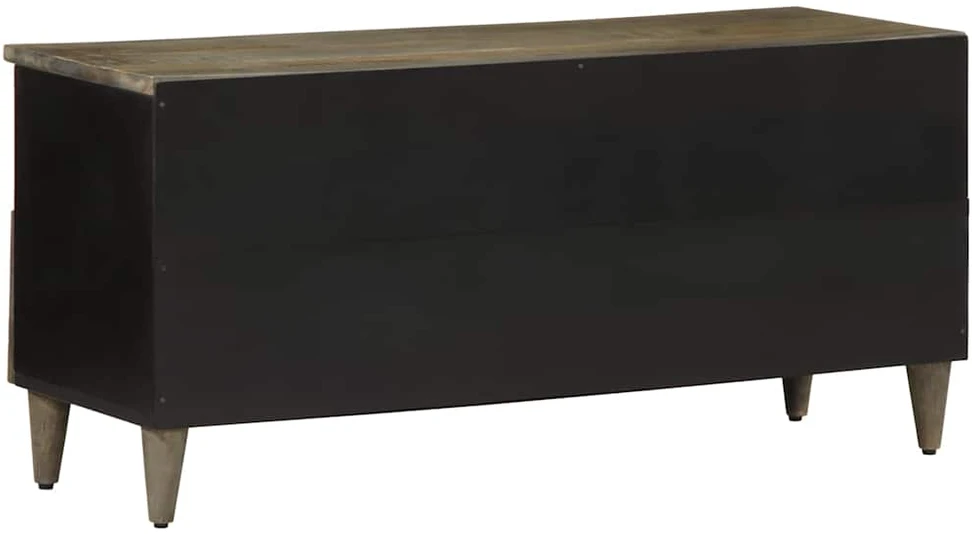 TV staliukas Televizoriaus spintelė, juoda, 100x33x46cm, mango masyvas