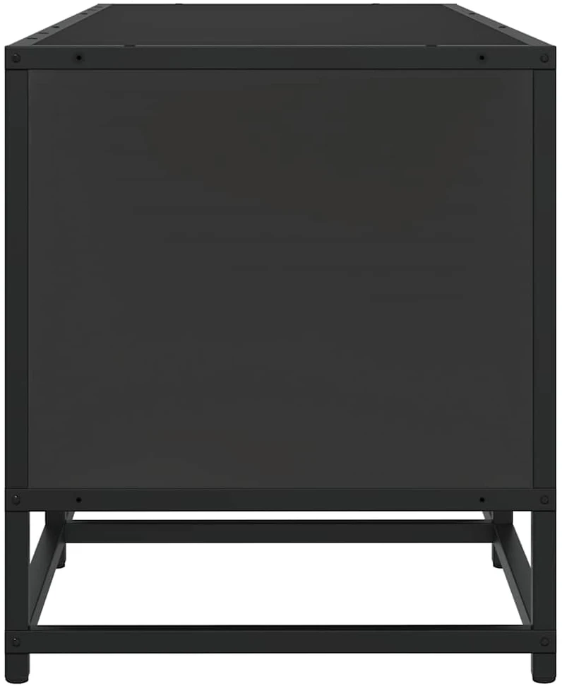 TV staliukas Televizoriaus spintelė, juoda, 100x35x41cm, mediena ir metalas