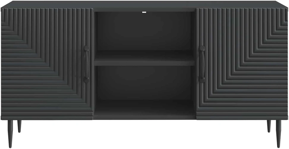 TV staliukas Televizoriaus spintelė Juoda 102 x 34,5 x 50 cm