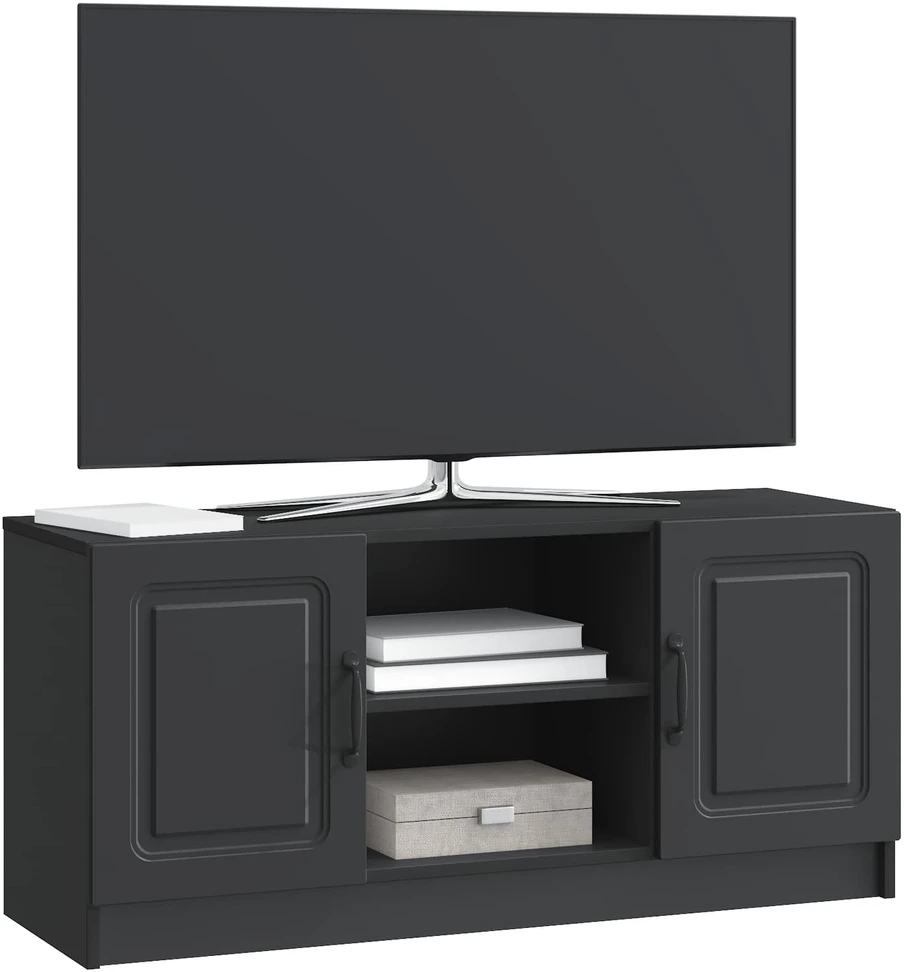 TV staliukas Televizoriaus spintelė Juoda 102 x 34,5 x 47 cm