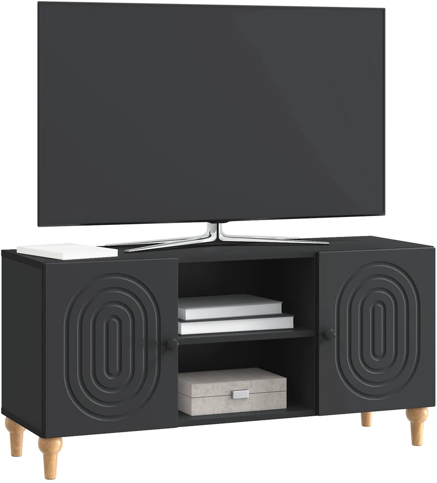 TV staliukas Televizoriaus spintelė Juoda 102 x 34,5 x 50 cm