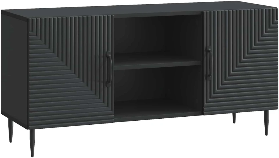 TV staliukas Televizoriaus spintelė Juoda 102 x 34,5 x 50 cm