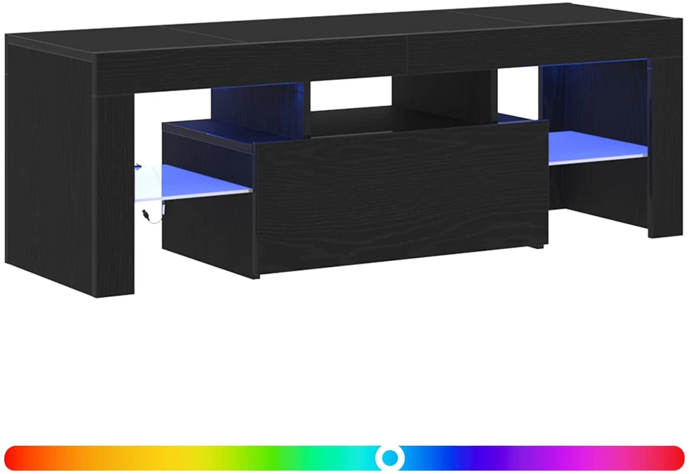 TV staliukas Televizoriaus spintelė 120 x 35 x 40 cm Juodas ąžuolas